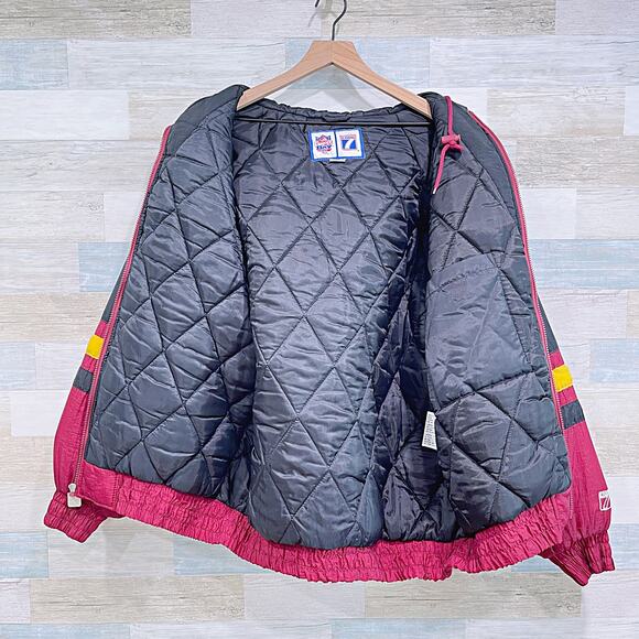 Washington Redskins Vintage Nylon Puffer Jacket Embroidered Logo 7 Mens Large - Picture 5 of 11